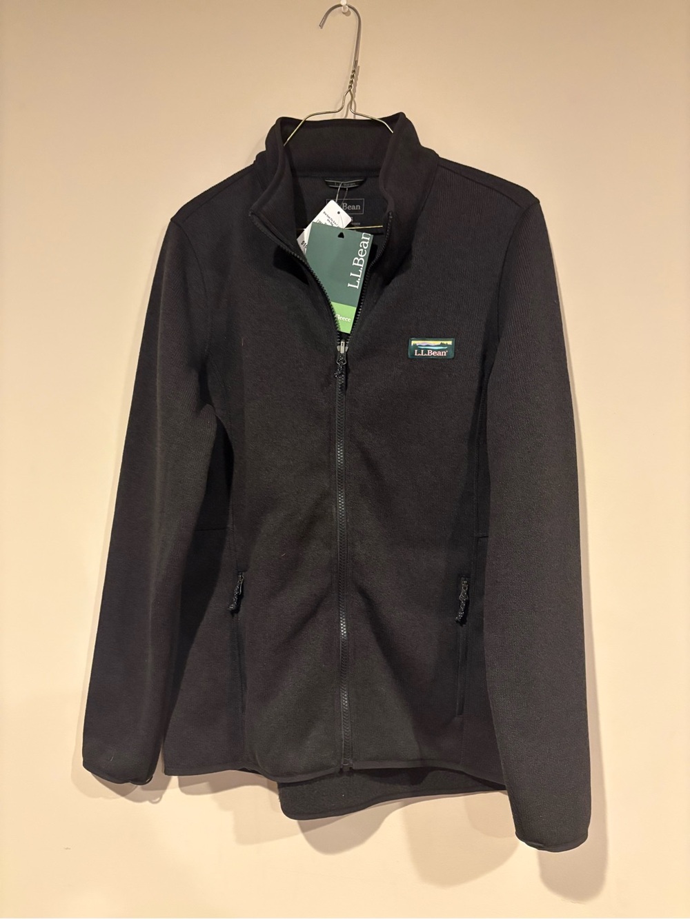 Brand New with tags L.L. Bean Black Sweater Fleece Jacket